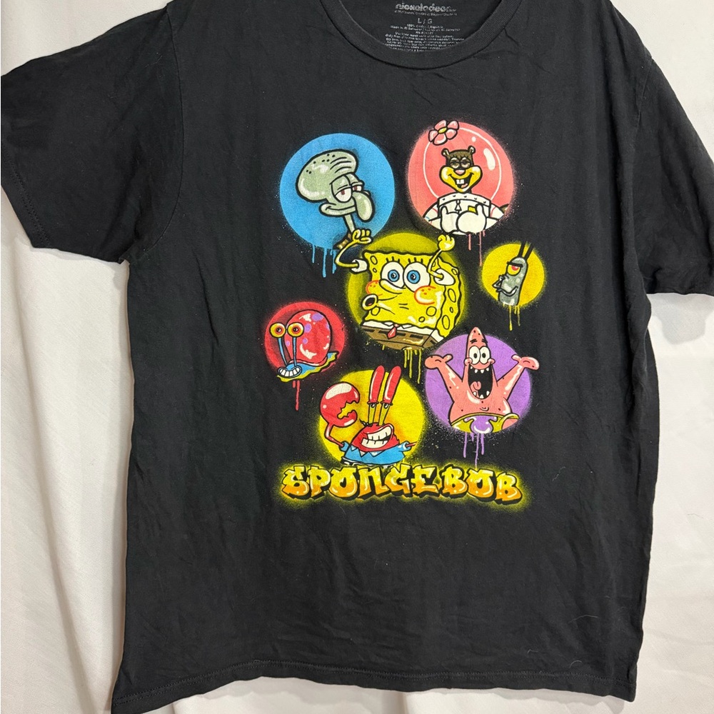 Nickelodeon Black SpongeBob and Friends T-Shirt